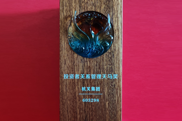 喜報！杭叉集團榮獲第十六屆中國上市公司投資者關系管理天馬獎